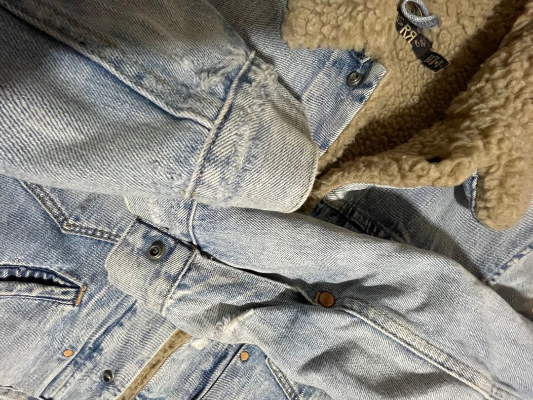 Double RLボア ダブルアールエル RRL デニム ジージャン フリース