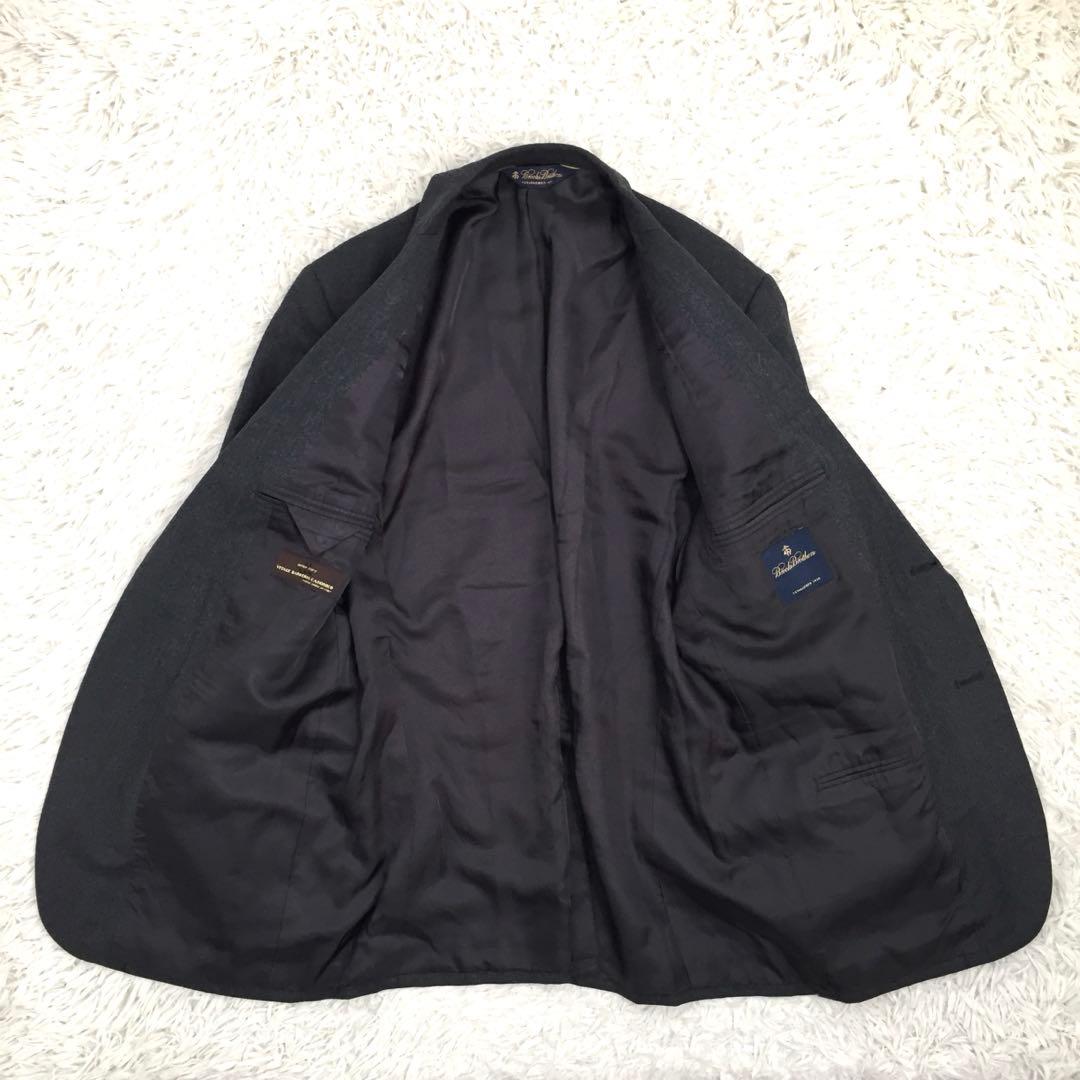 【イタリア製高級生地】ブルックスブラザーズ×カノニコ テーラードジャケット L