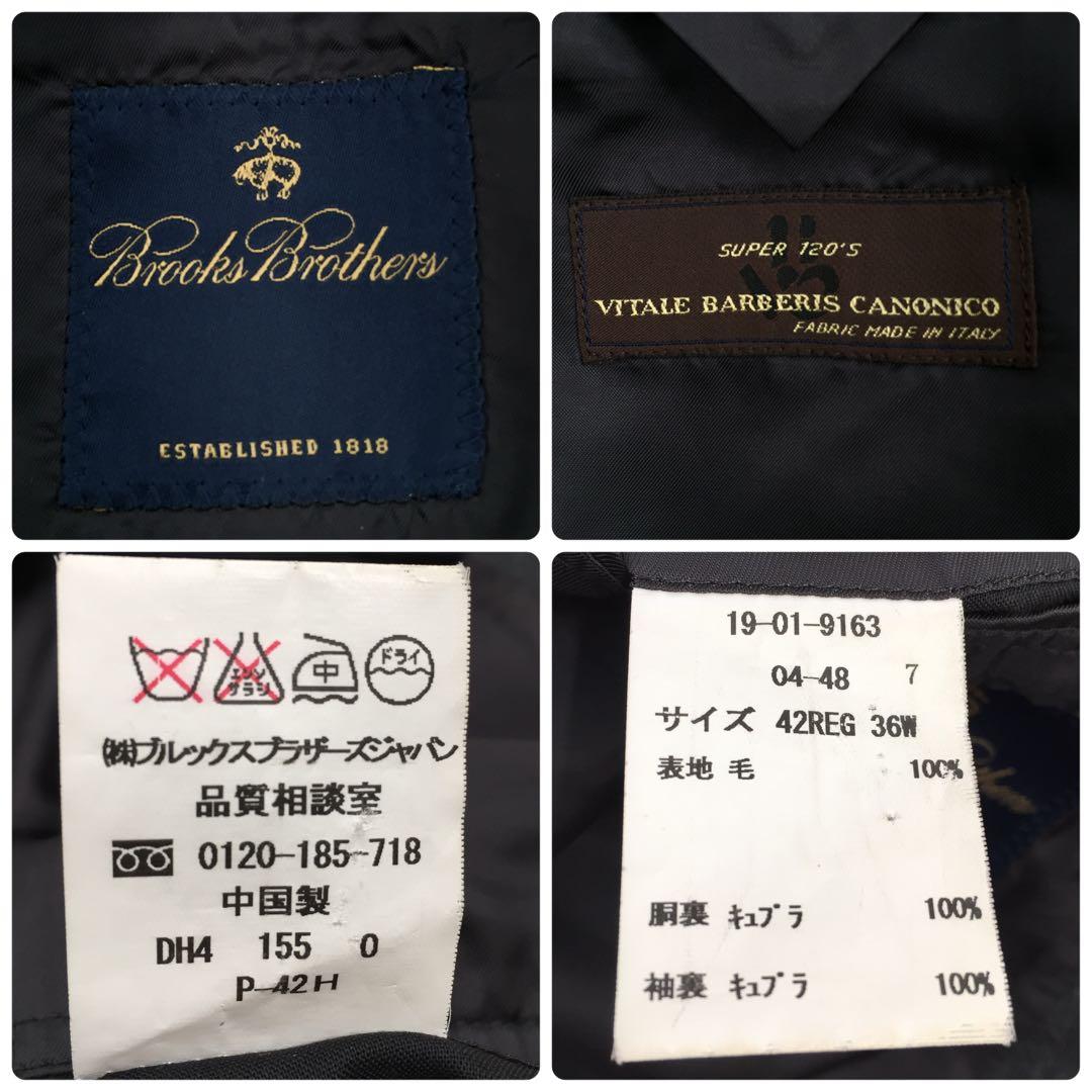 【イタリア製高級生地】ブルックスブラザーズ×カノニコ テーラードジャケット L