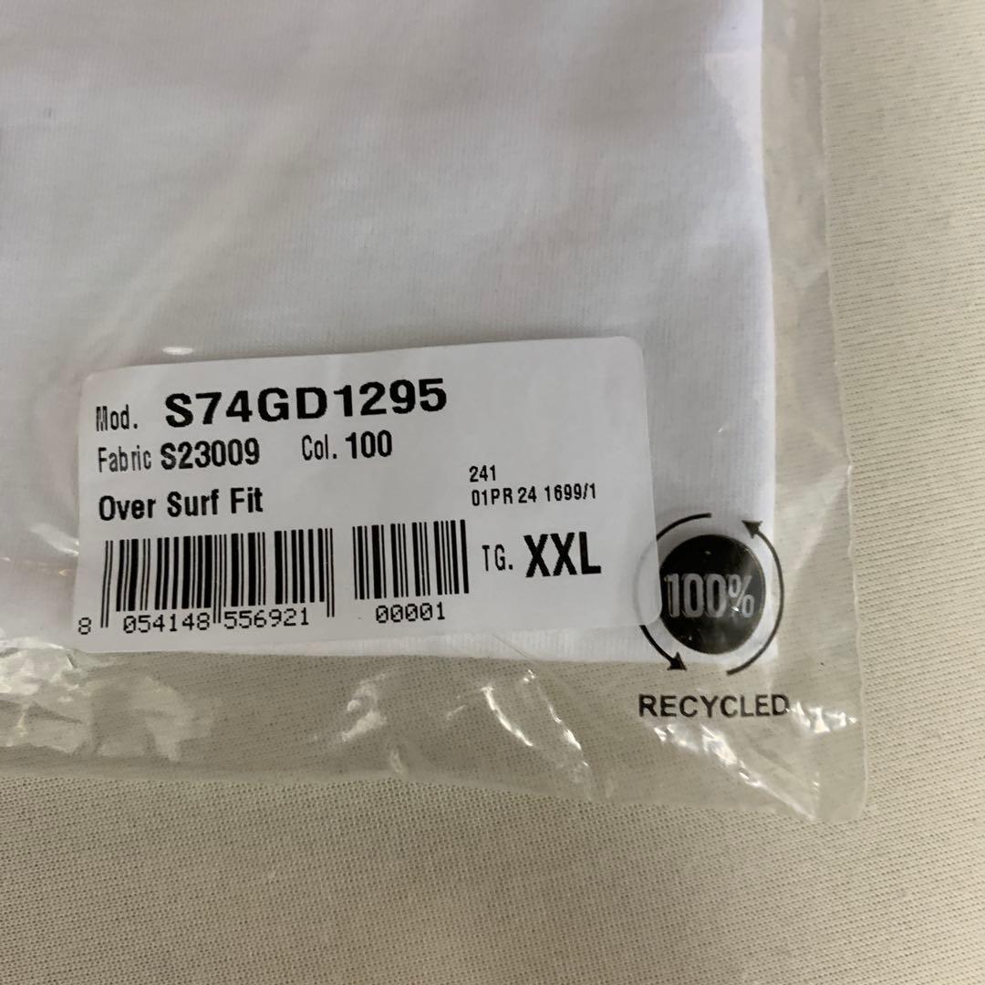 トップス DSQUARED2 long sleeve cut and sew WHITE