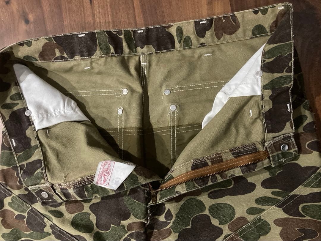 90s Carhartt camouflage duckpants USA製