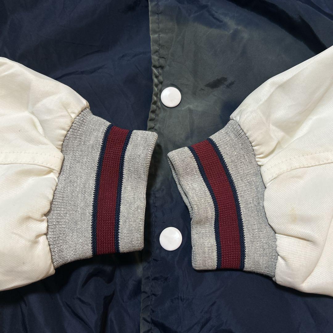 90s NIKE ナイキ　ナイロンスタジャン　ナイロンジャケット ネイビー M