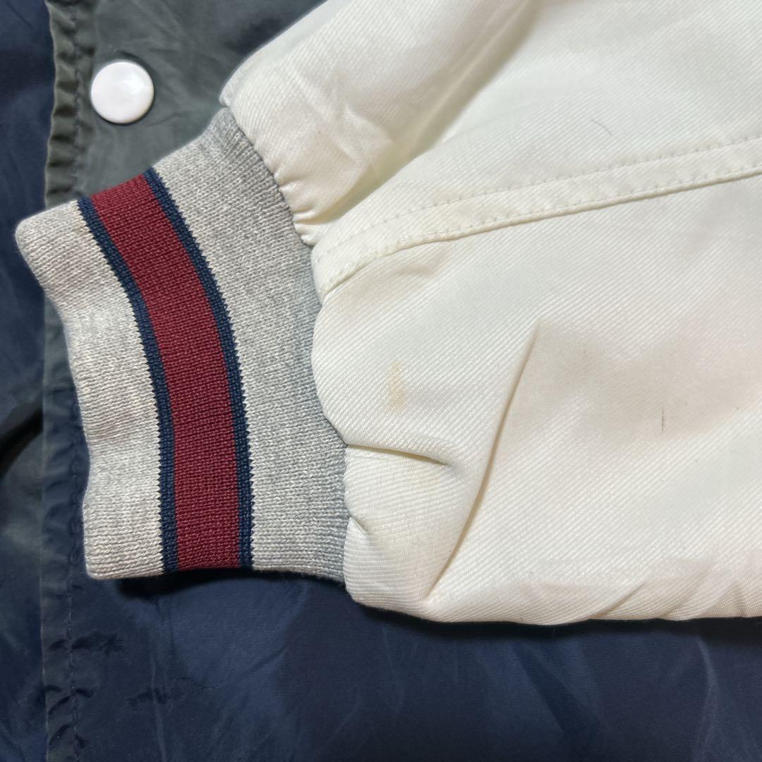 90s NIKE ナイキ　ナイロンスタジャン　ナイロンジャケット ネイビー M