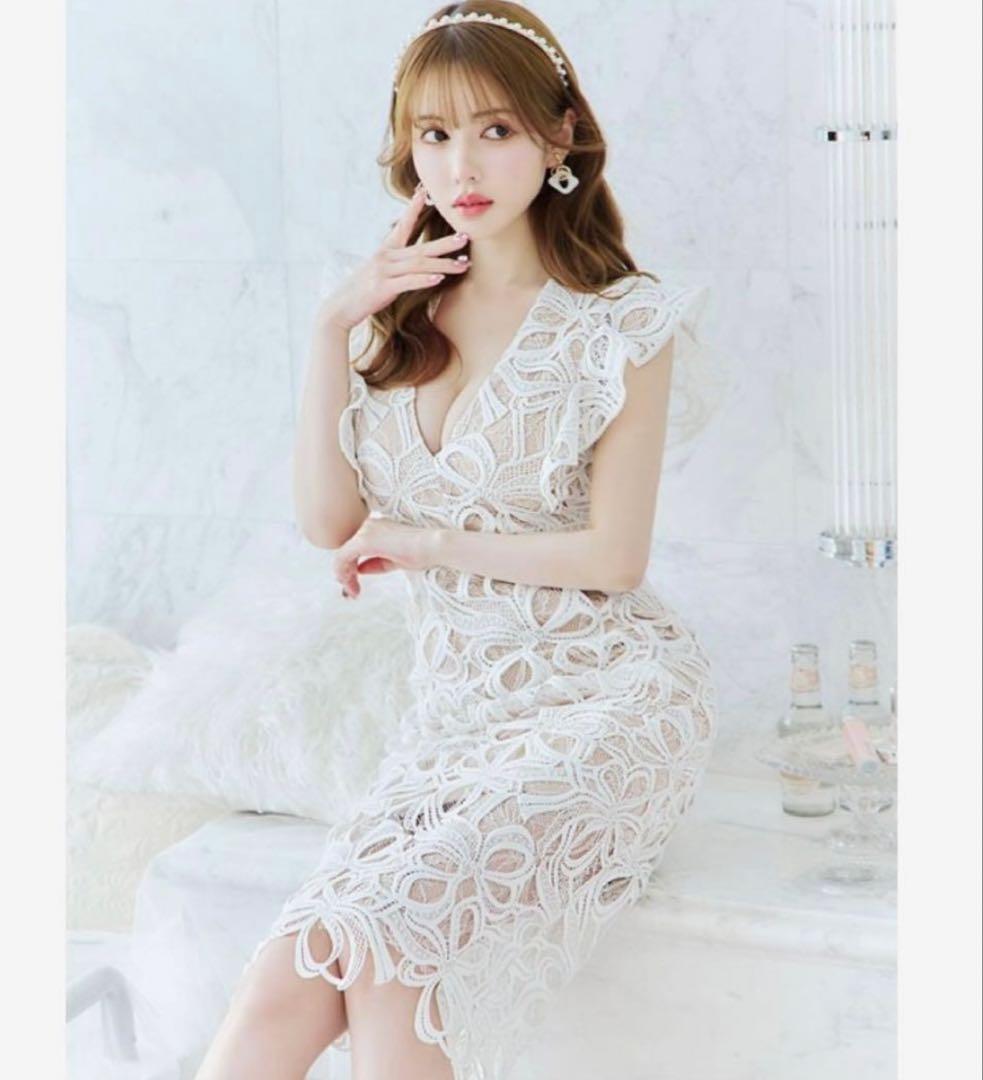 エルケイ 銀座 ミディアムドレス 白