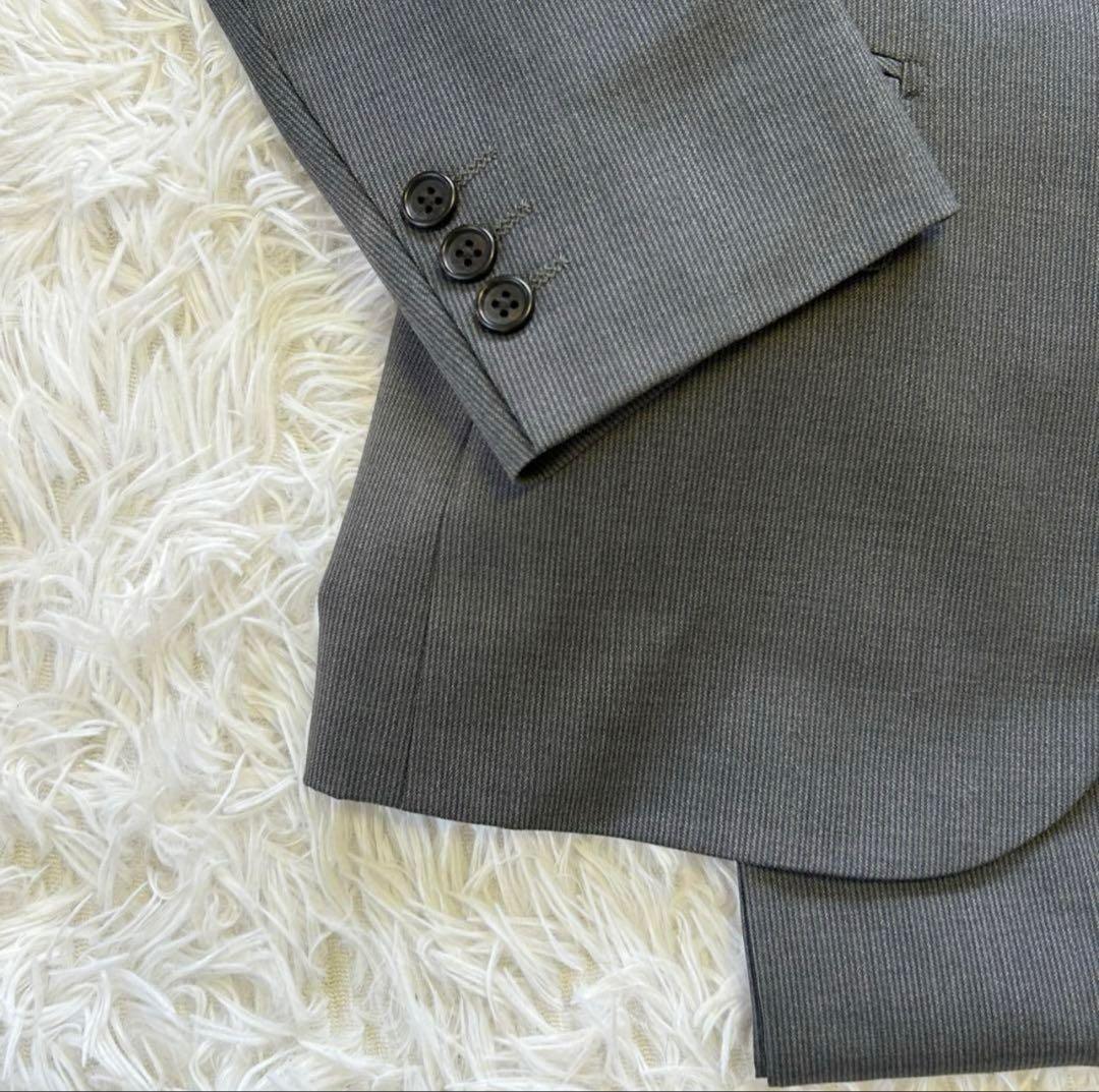 【美品】MARIO VALENTINO グレー スーツ A5 2パンツ