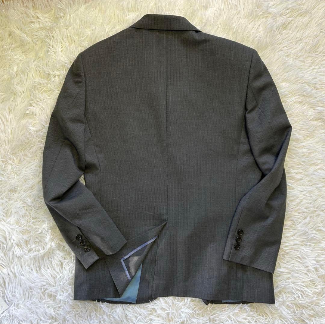 【美品】MARIO VALENTINO グレー スーツ A5 2パンツ