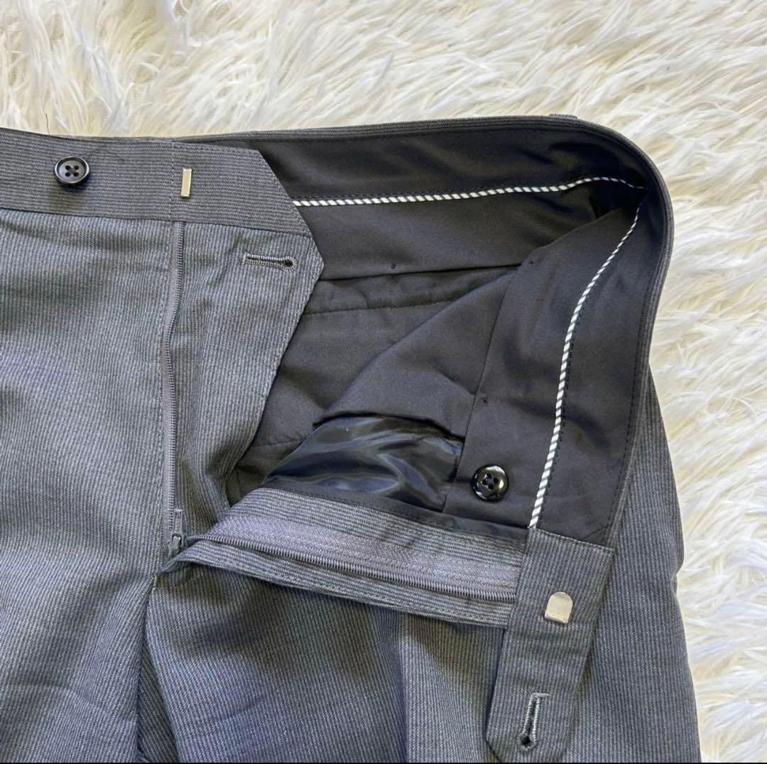 【美品】MARIO VALENTINO グレー スーツ A5 2パンツ