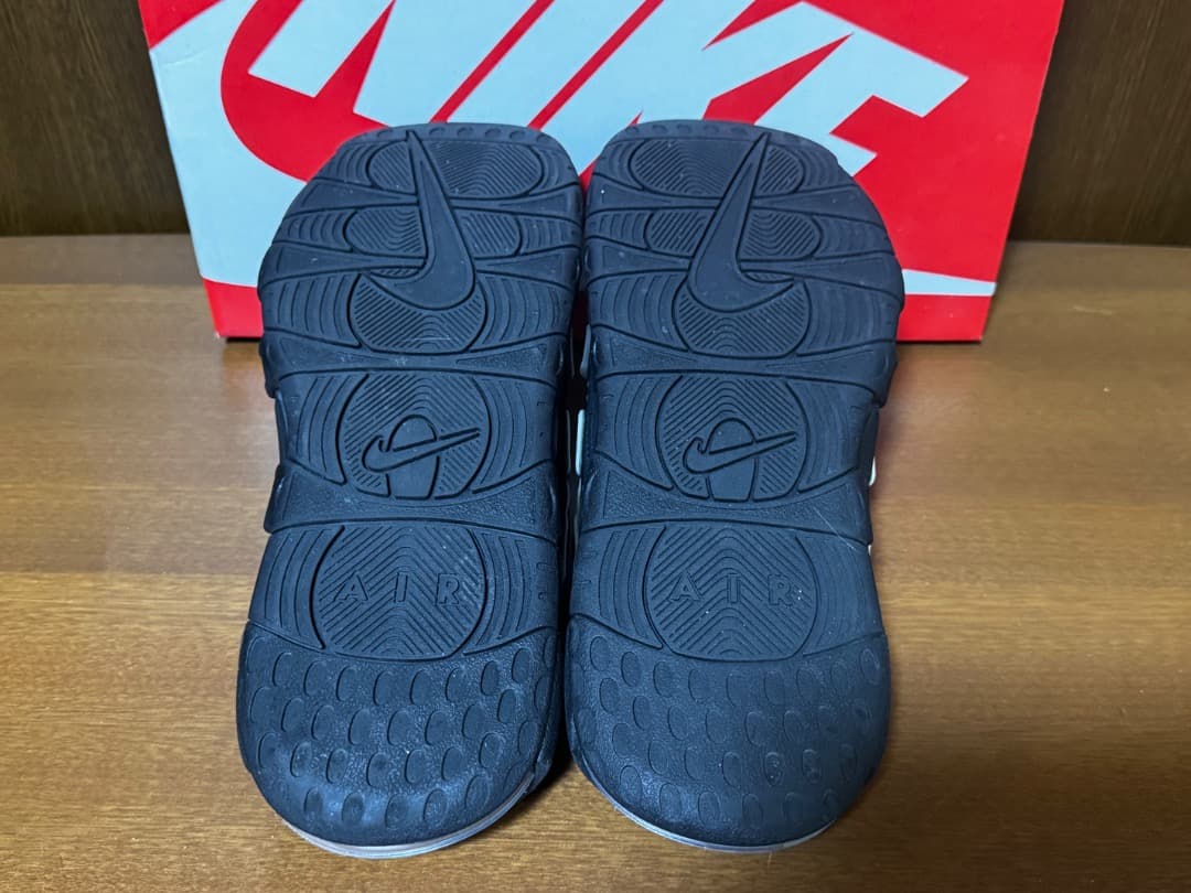 NIKE 26cm エア モア アップテンポ スライド ナイキ ブラック