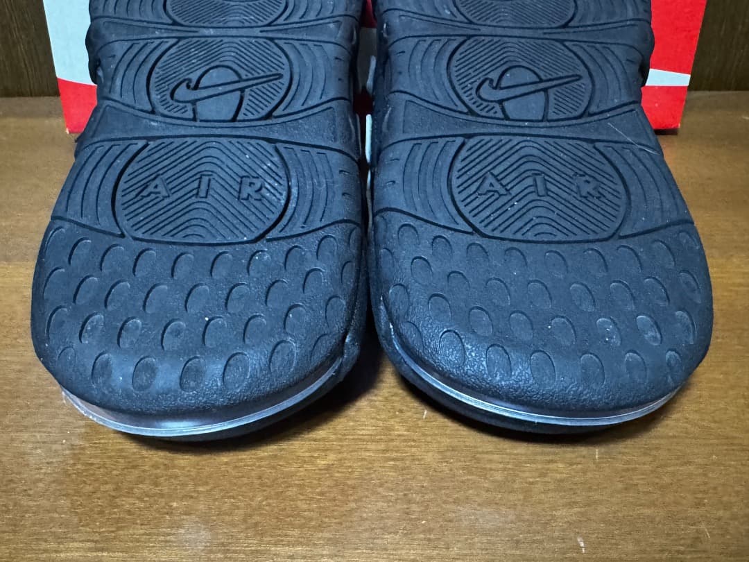 NIKE 26cm エア モア アップテンポ スライド ナイキ ブラック