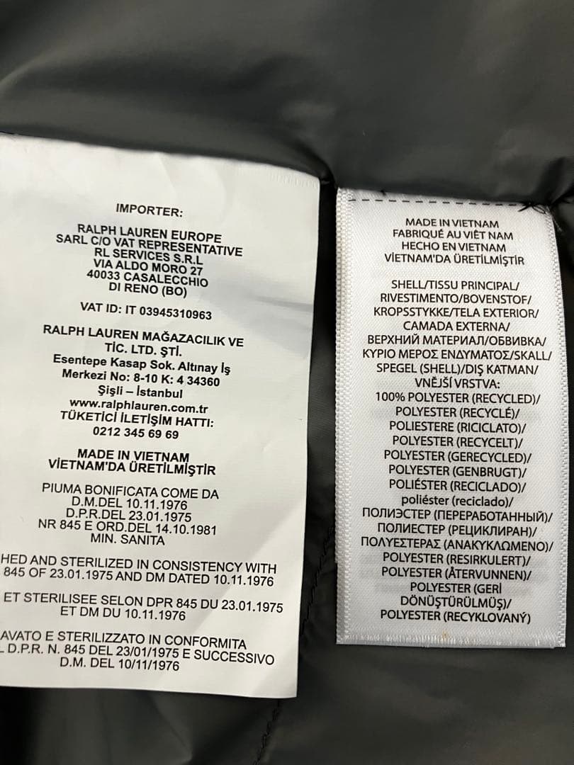 正規品　POLO RALPHLAUREN グレー ダウンベスト レディース
