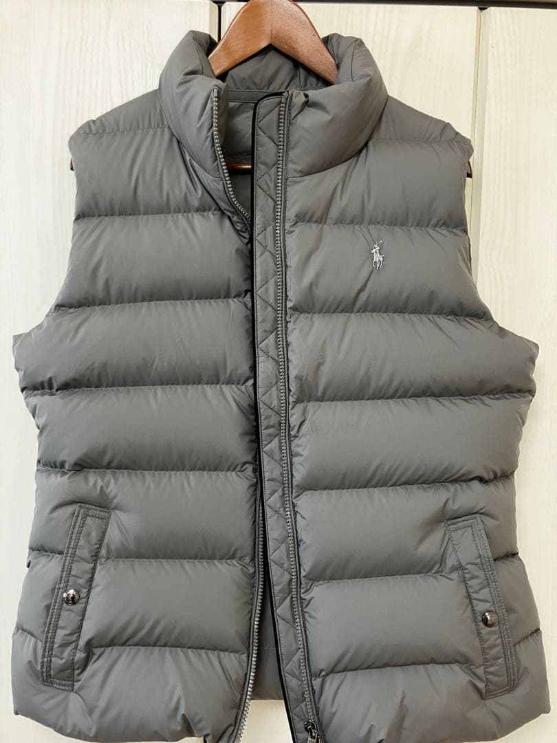 正規品　POLO RALPHLAUREN グレー ダウンベスト レディース