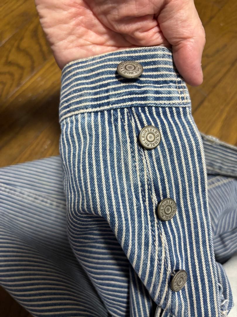 RRL 90年代 三ツ星タグ ヒッコリーショートパンツ USA製