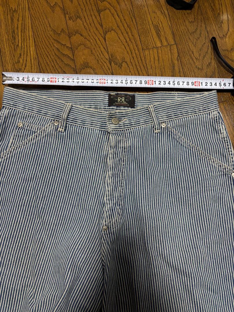 RRL 90年代 三ツ星タグ ヒッコリーショートパンツ USA製