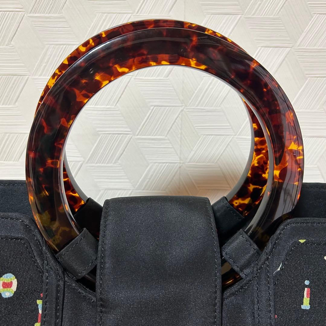 【京都岡重トートバッグ❣️】35×13×26 扇が横に入ります。