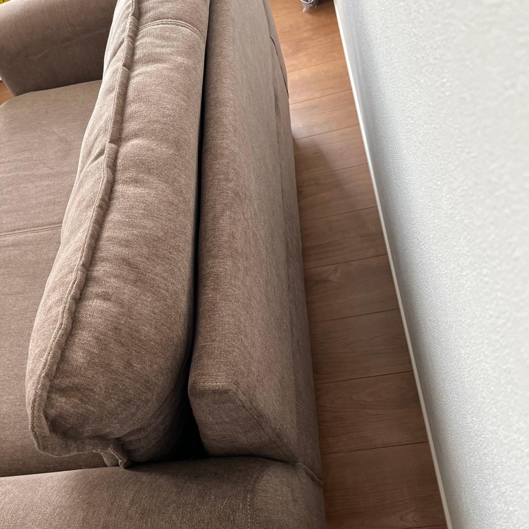 2人がけソファ ブラウン【送料込】