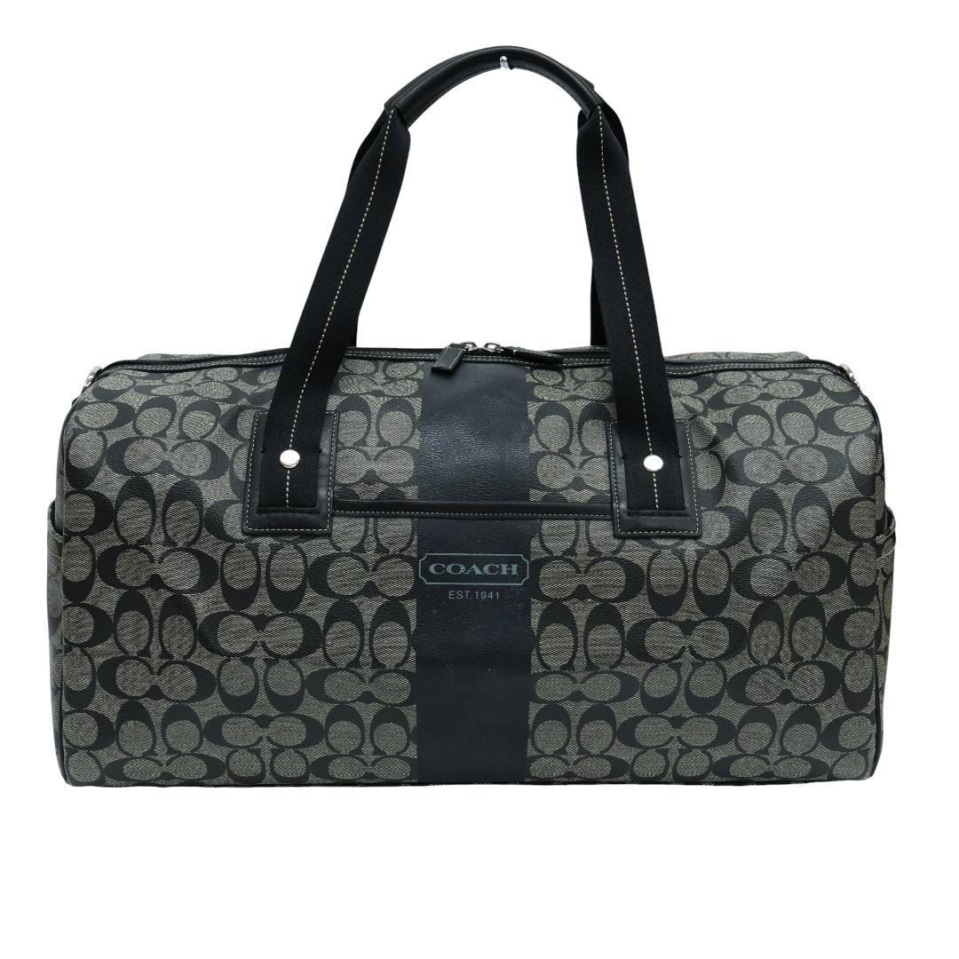 美品 COACH コーチ 2way ボストンバッグ PVC 大容量 F77278