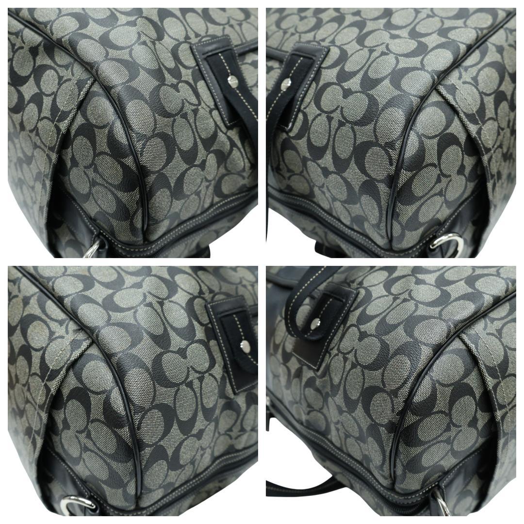 美品 COACH コーチ 2way ボストンバッグ PVC 大容量 F77278