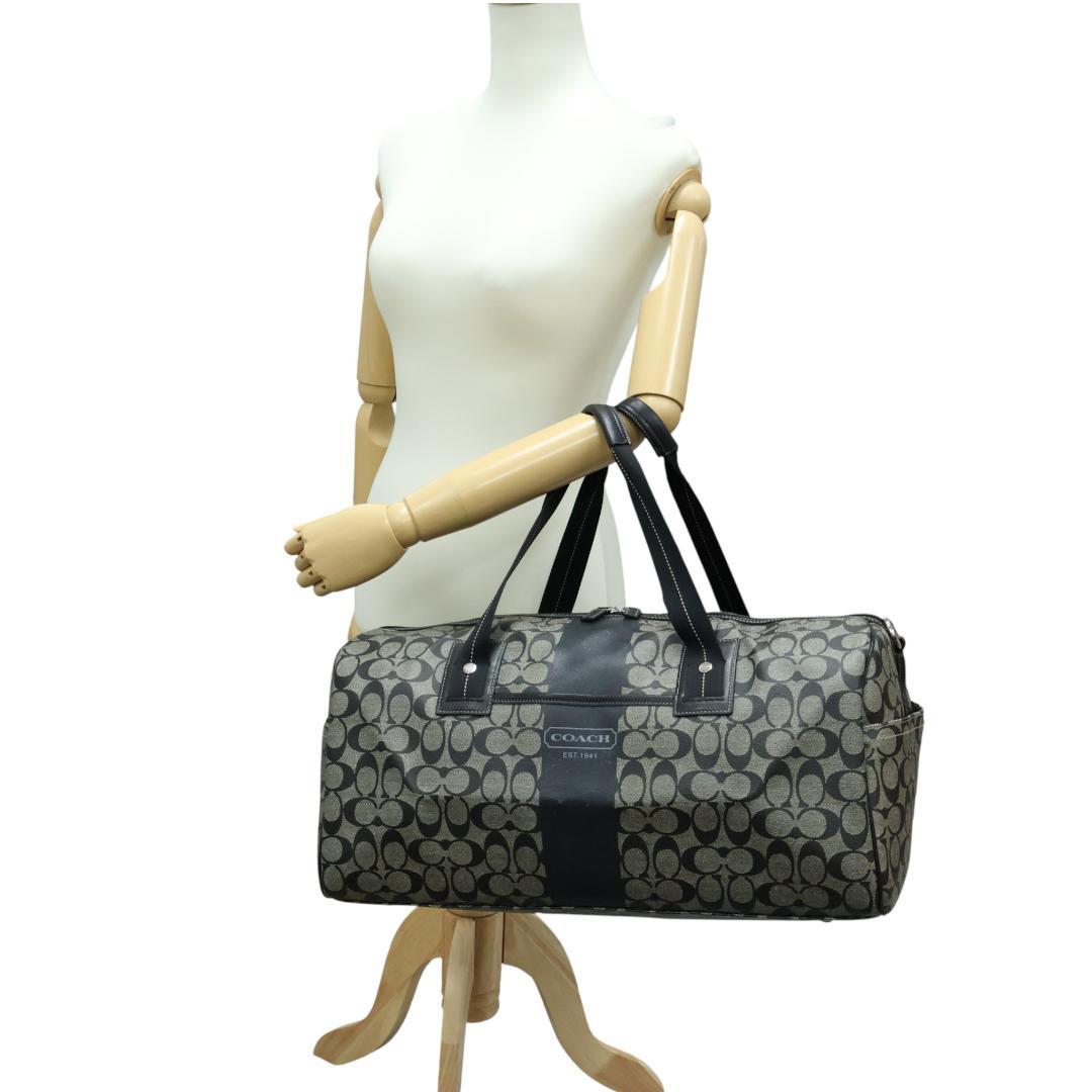 美品 COACH コーチ 2way ボストンバッグ PVC 大容量 F77278