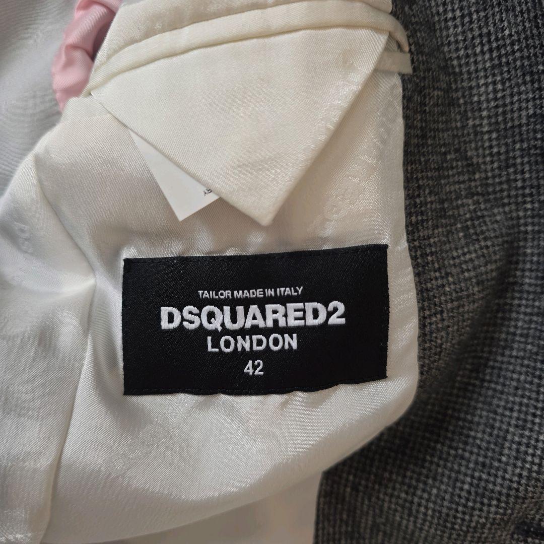 DSQUARED2 ディースクエアード スリーピース 千鳥格子 42 グレー