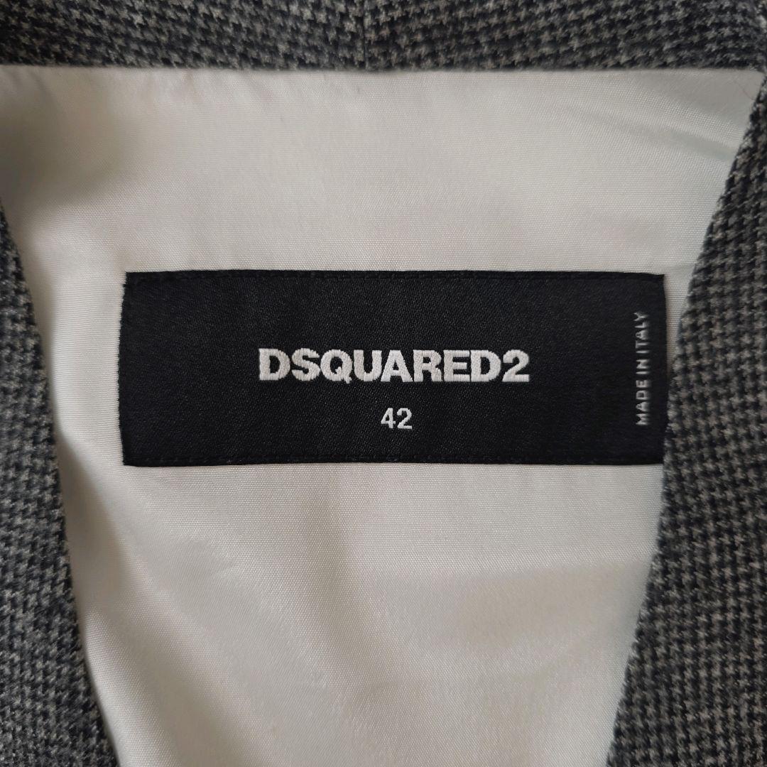 DSQUARED2 ディースクエアード スリーピース 千鳥格子 42 グレー