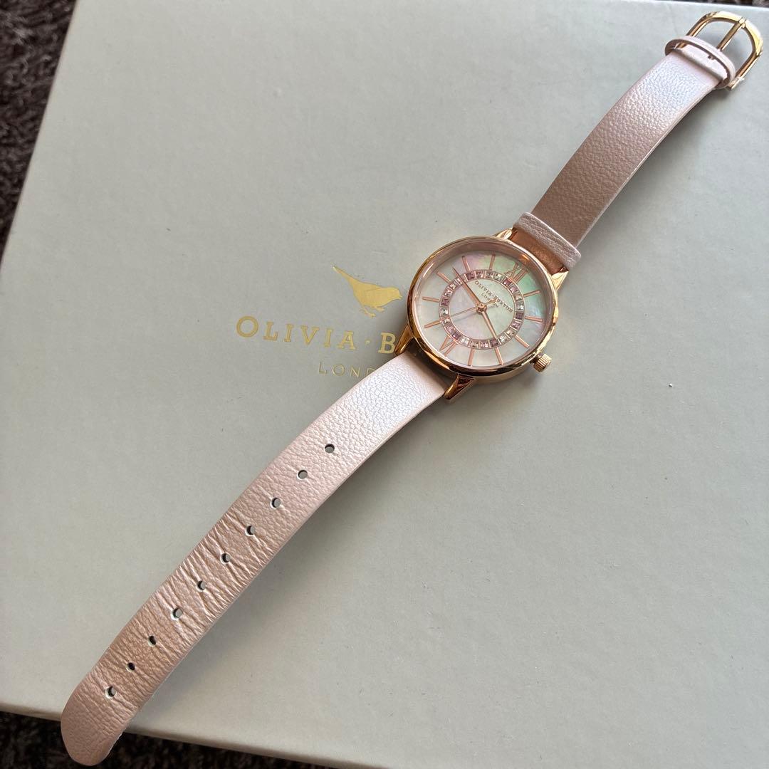オリビアバートン 腕時計 ワンダーランド レインボー ピンク 稼働中