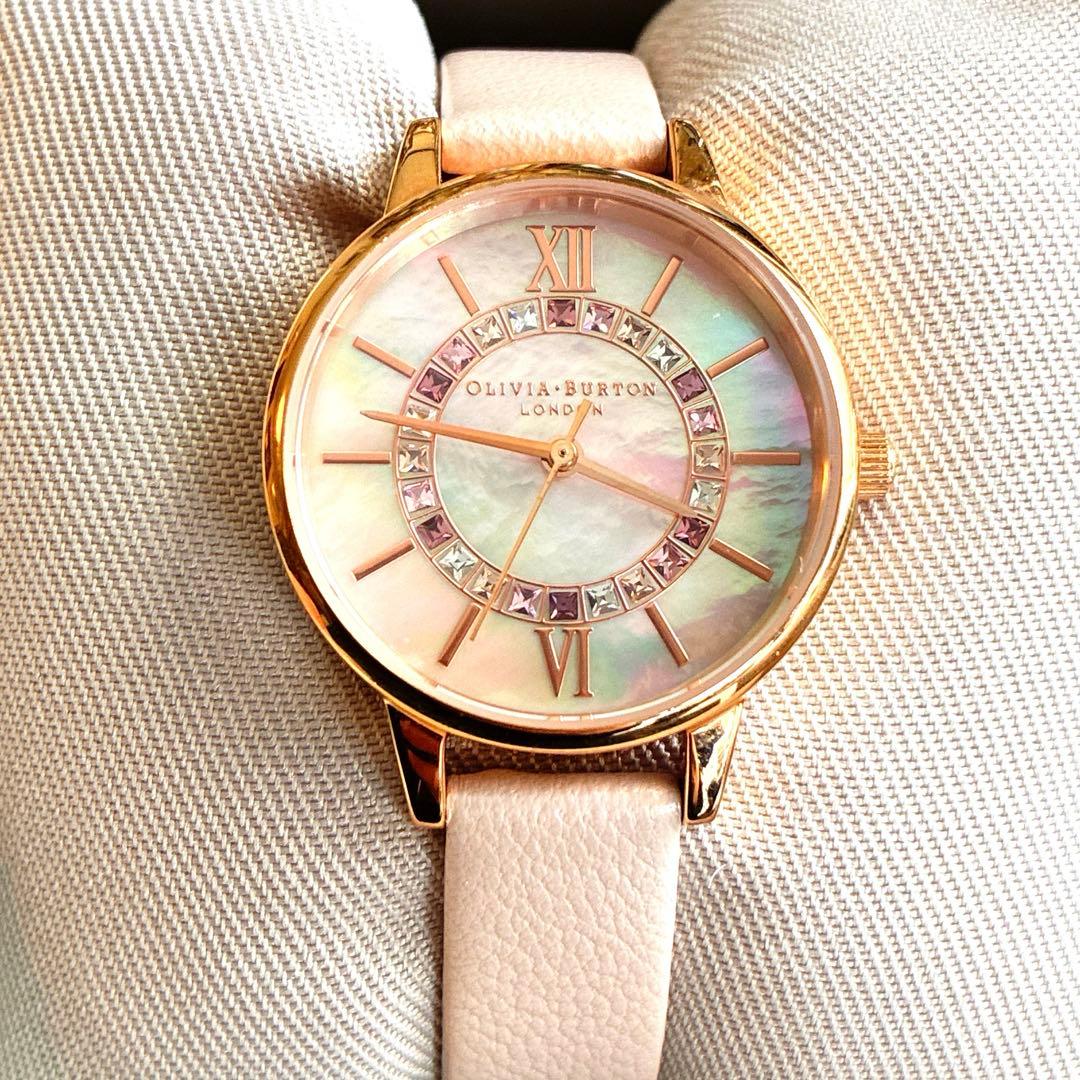 オリビアバートン 腕時計 ワンダーランド レインボー ピンク 稼働中