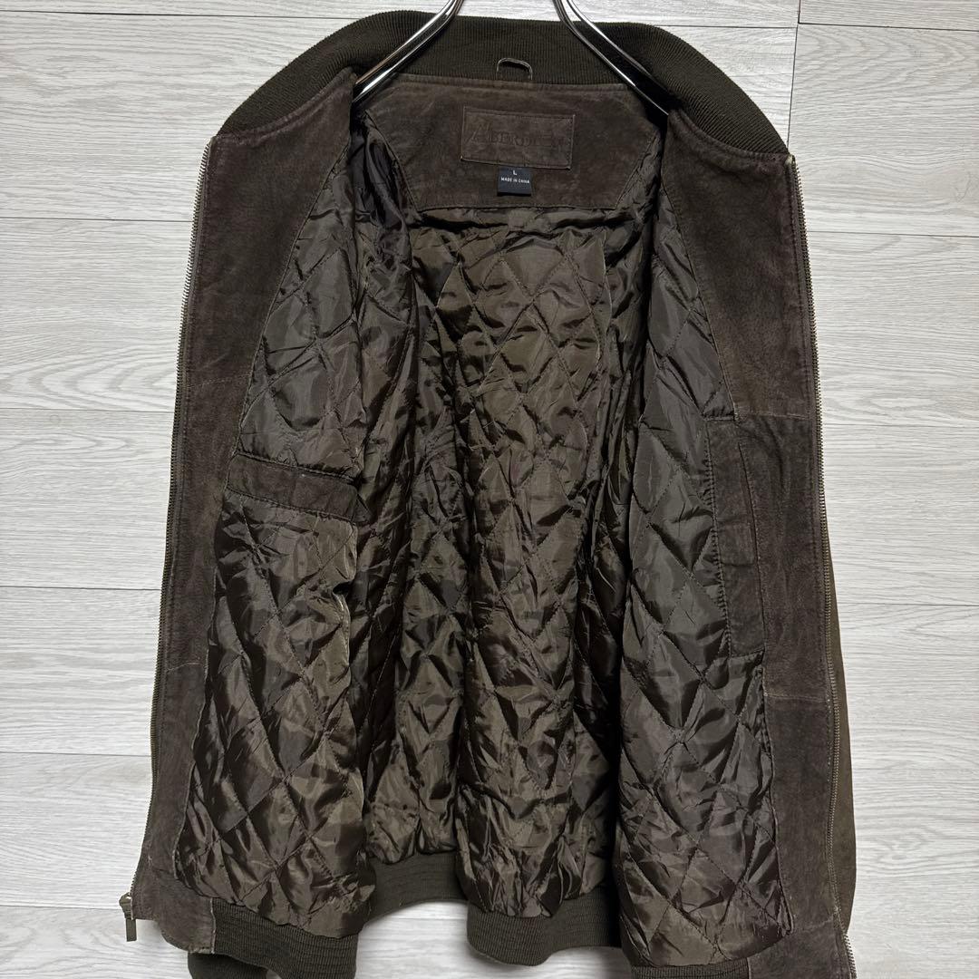 00s ABERDEEN スエード 本革 中綿 MA-1 ドリズラー ブルゾン