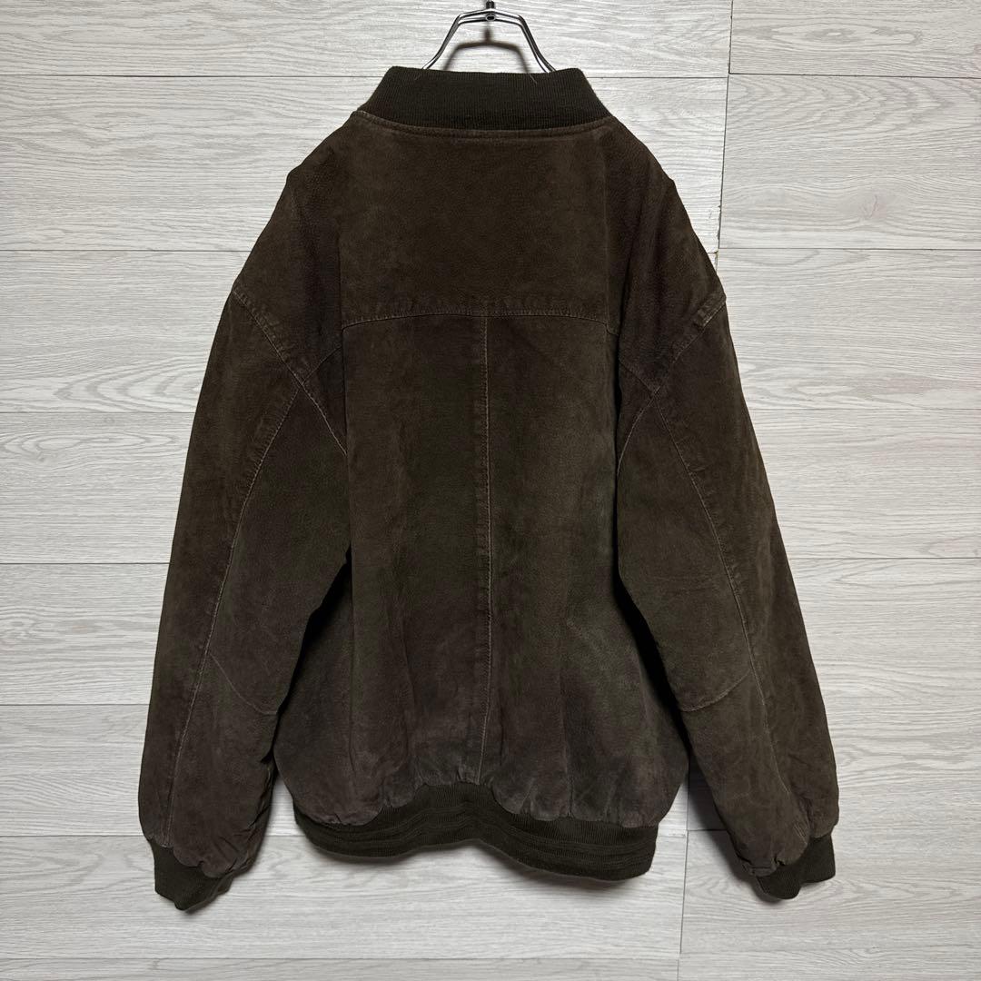 00s ABERDEEN スエード 本革 中綿 MA-1 ドリズラー ブルゾン