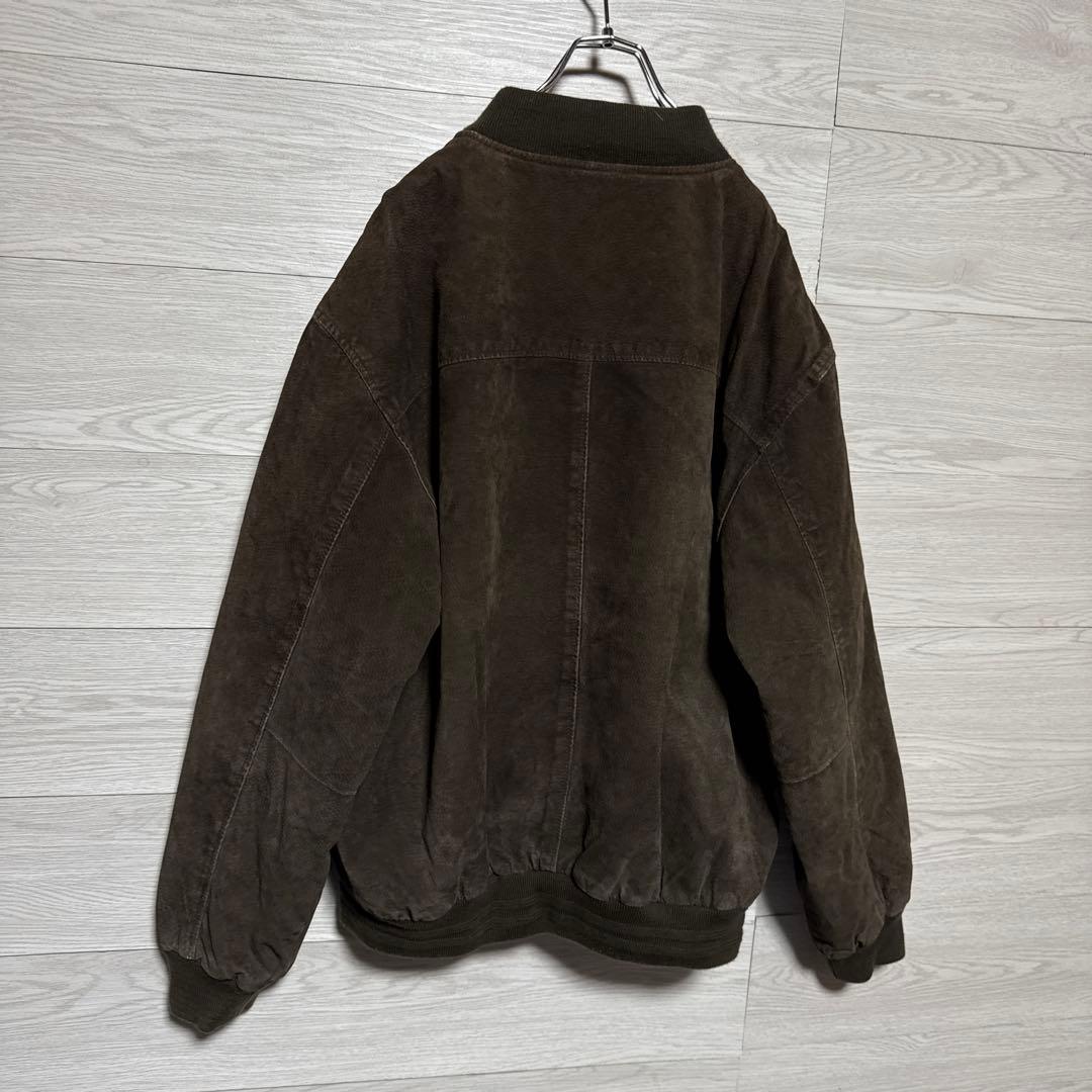 00s ABERDEEN スエード 本革 中綿 MA-1 ドリズラー ブルゾン