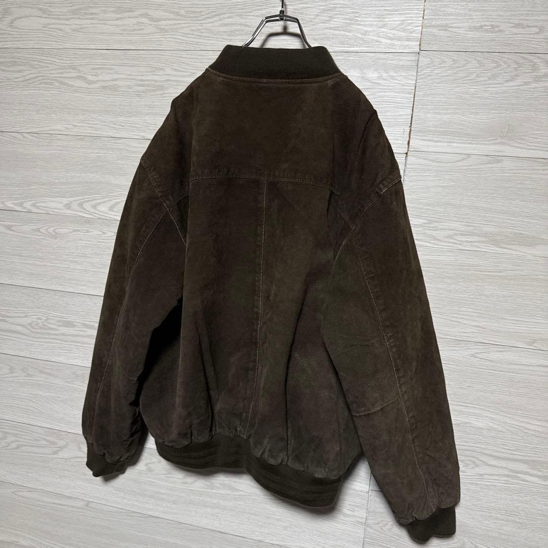 00s ABERDEEN スエード 本革 中綿 MA-1 ドリズラー ブルゾン