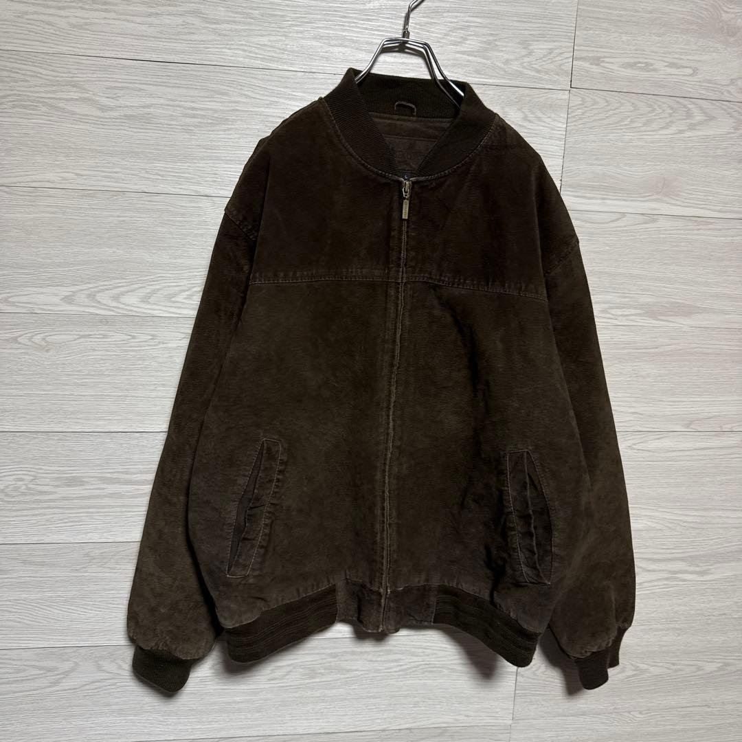 00s ABERDEEN スエード 本革 中綿 MA-1 ドリズラー ブルゾン