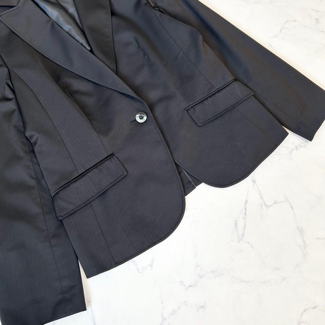 23区 大きいサイズ スカートスーツ セットアップ ジャケット ラップ風スカート