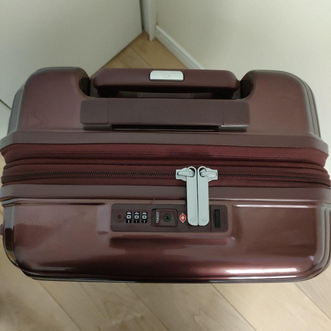 サムソナイト キャリー ロベス 拡張 ワインレッド 33L 機内持ち込 USB
