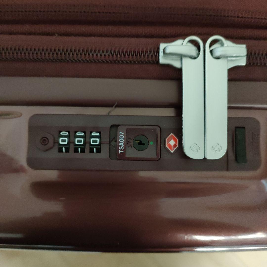 サムソナイト キャリー ロベス 拡張 ワインレッド 33L 機内持ち込 USB