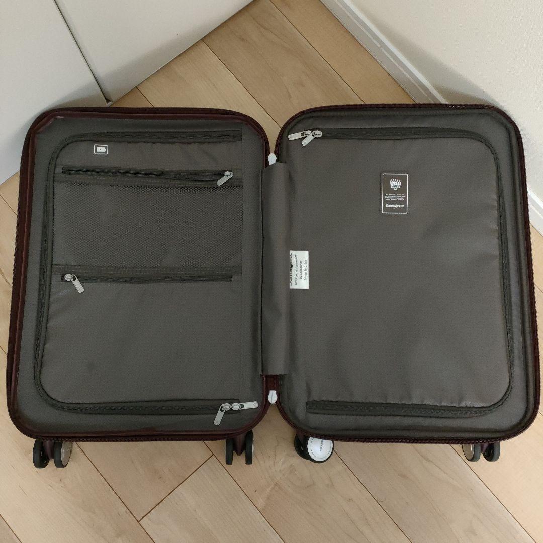 サムソナイト キャリー ロベス 拡張 ワインレッド 33L 機内持ち込 USB