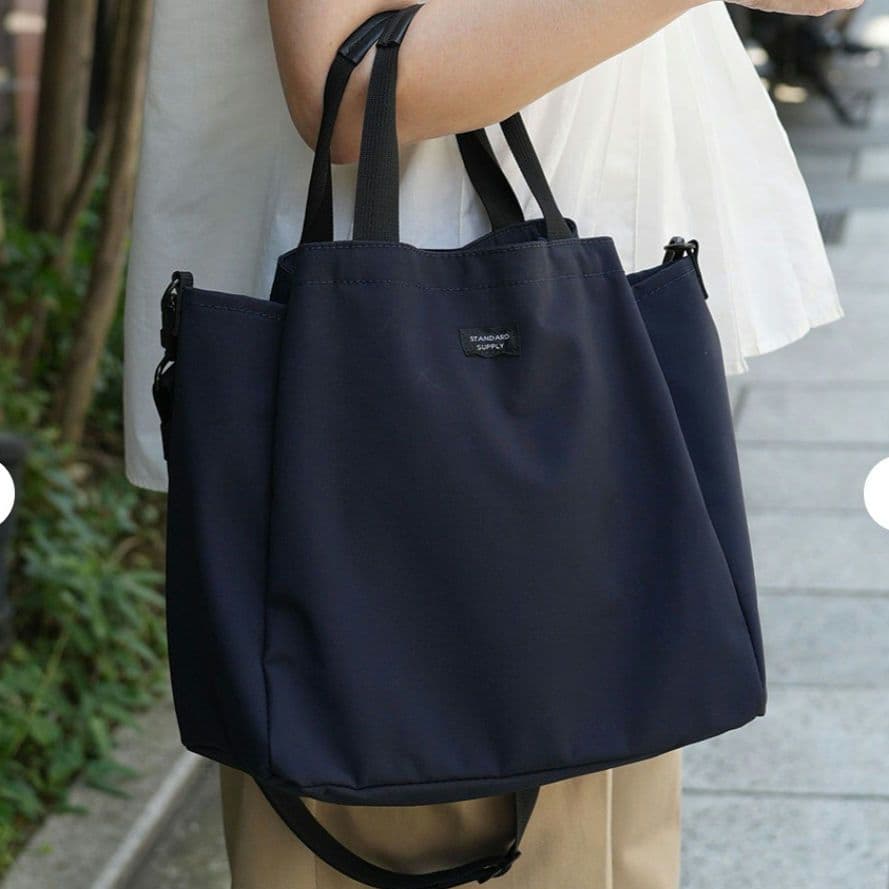 STANDARD SUPPLY 2way フォールドトート 紺 ダークネイビー