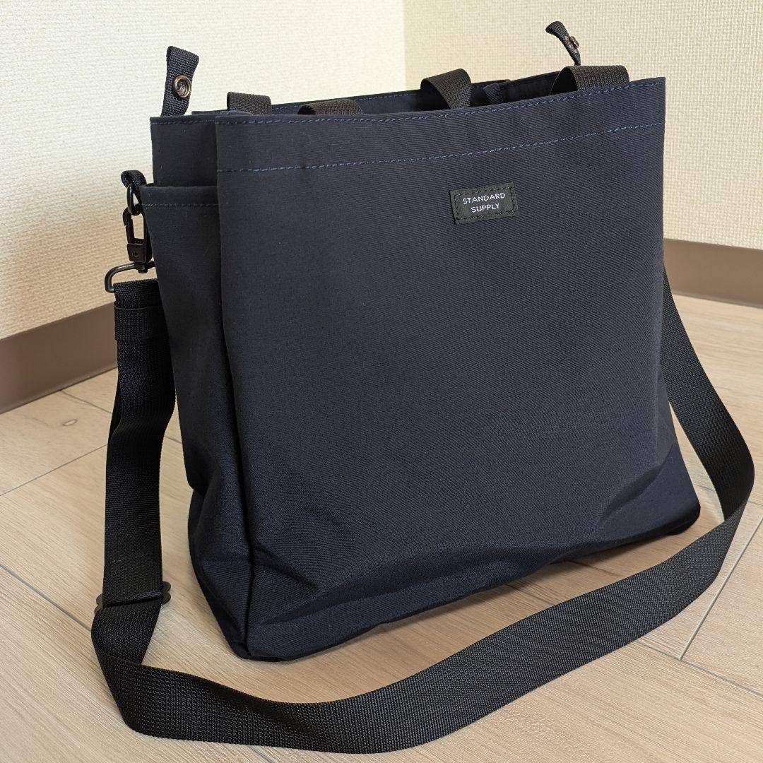 STANDARD SUPPLY 2way フォールドトート 紺 ダークネイビー