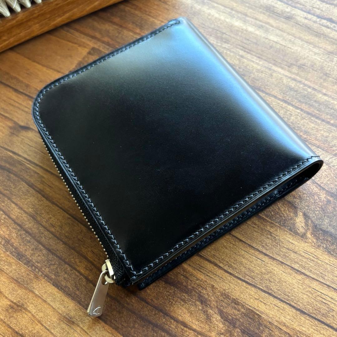 Tasu.様オーダー用　L字ファスナーコンパクト財布 ykkエクセラ アニリン染