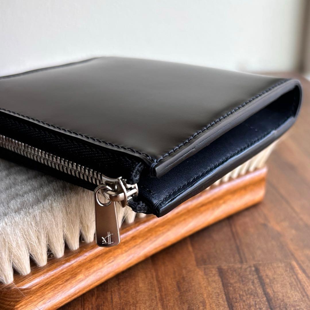 Tasu.様オーダー用　L字ファスナーコンパクト財布 ykkエクセラ アニリン染