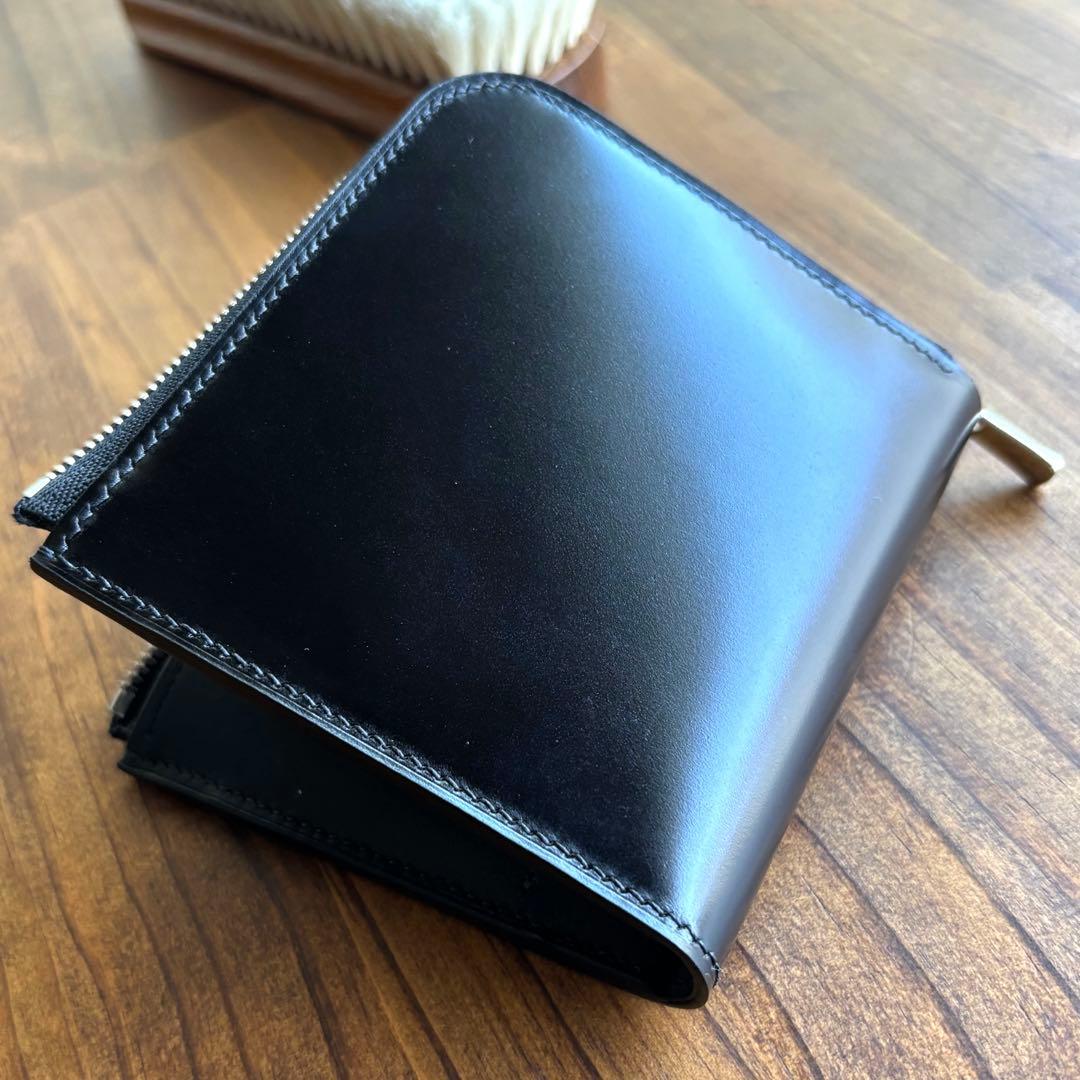 Tasu.様オーダー用　L字ファスナーコンパクト財布 ykkエクセラ アニリン染
