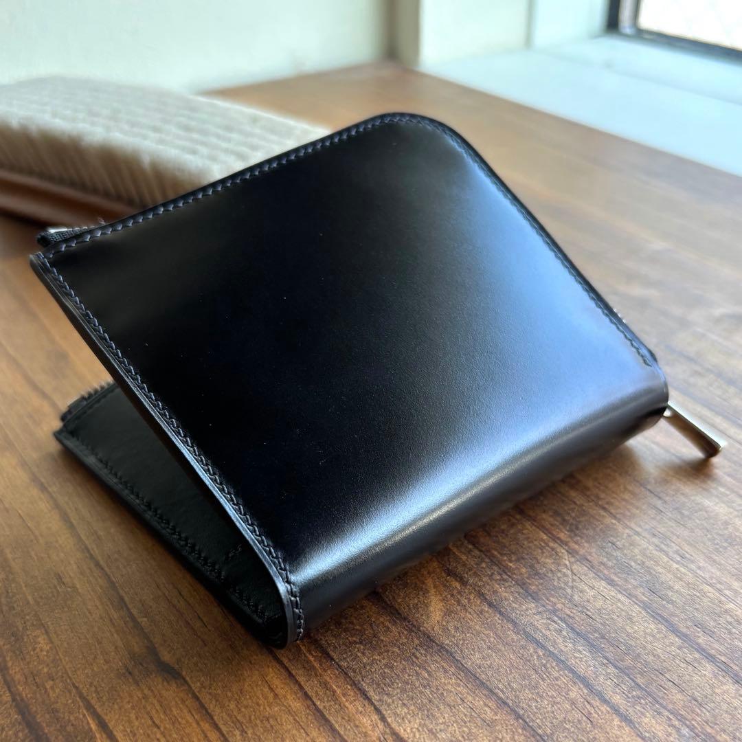 Tasu.様オーダー用　L字ファスナーコンパクト財布 ykkエクセラ アニリン染