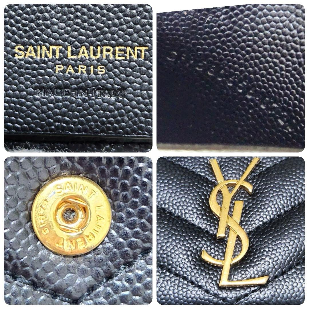 ✨極美品✨サンローラン　キーケース　6連　カサンドラ　キルティング　ブラック