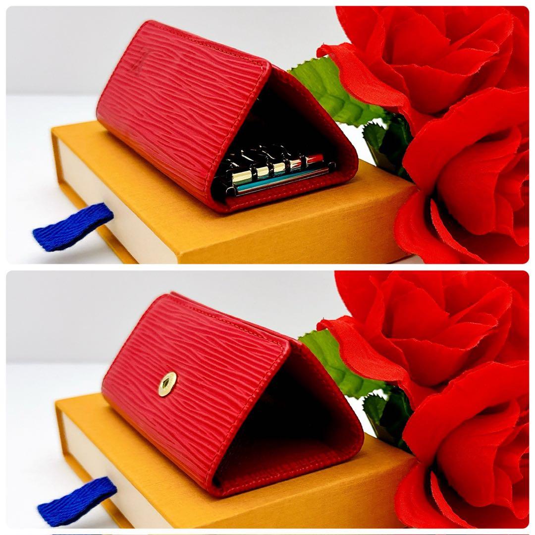 SALE‼️ルイヴィトン　エピ　キーケース　ミュルティクレ　4連　レッド　赤