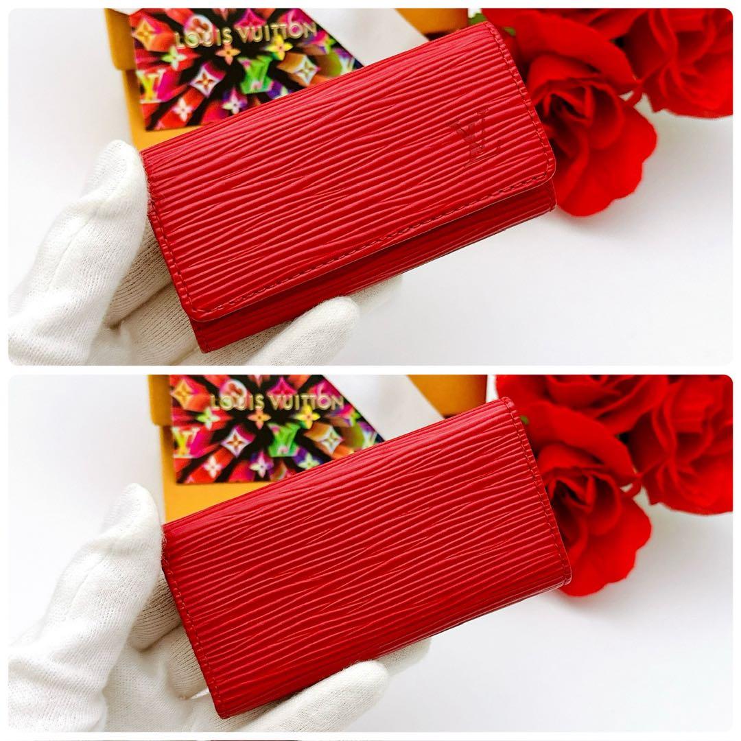 SALE‼️ルイヴィトン　エピ　キーケース　ミュルティクレ　4連　レッド　赤