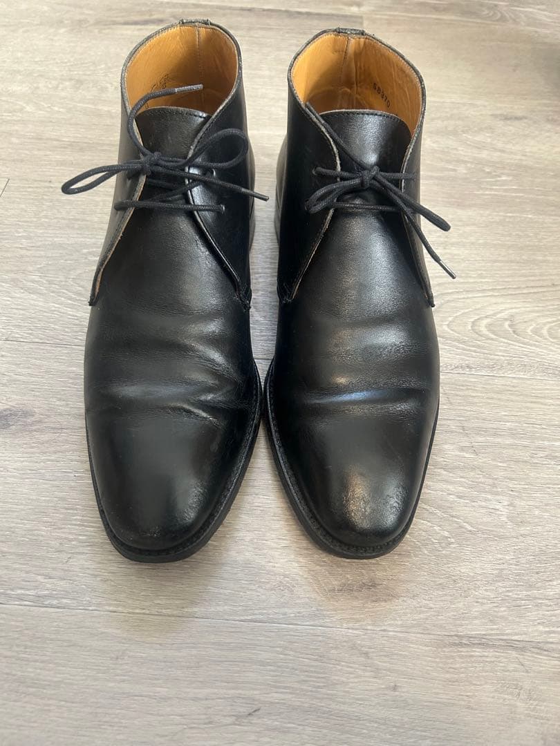 Berwick ブラック チャッカブーツ