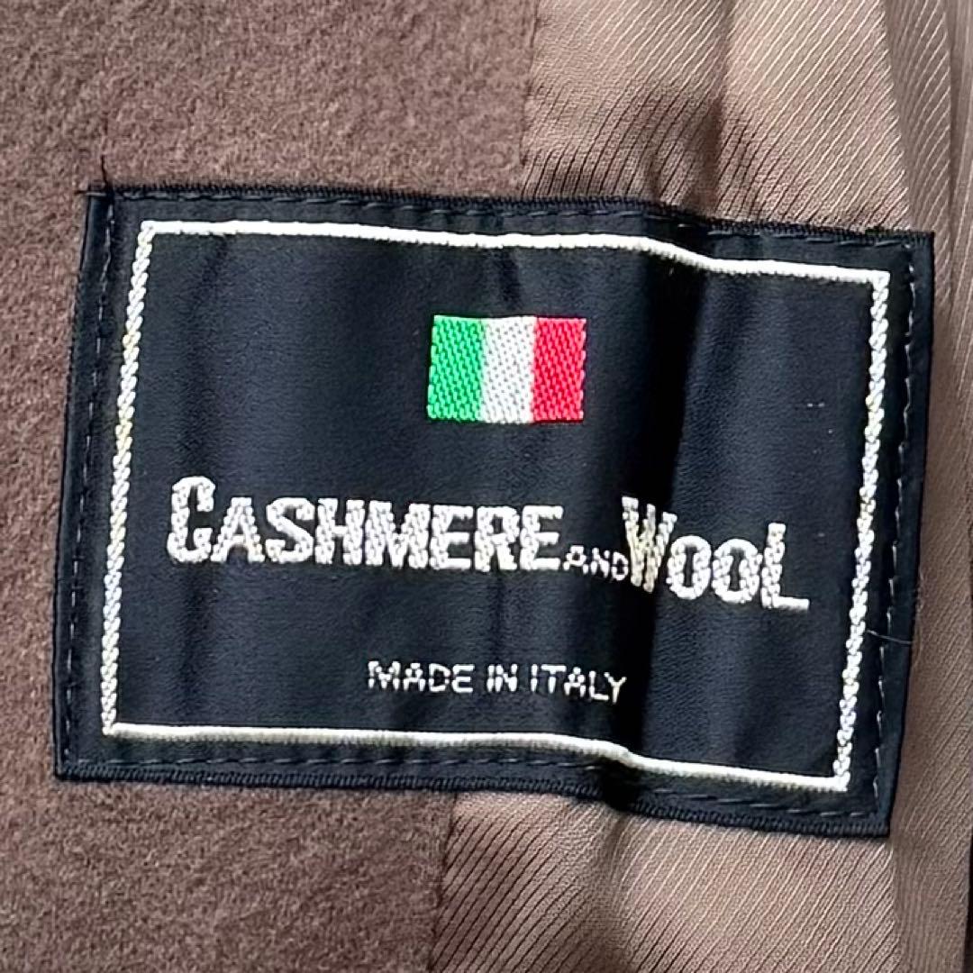 未使用品☆タグ付 カシミヤ ミンク MINK ロングコート 本毛皮 ブラウン