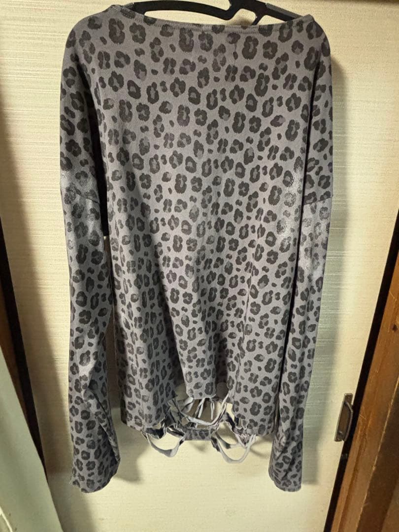 (GRANCY) 黒レオパードロンT