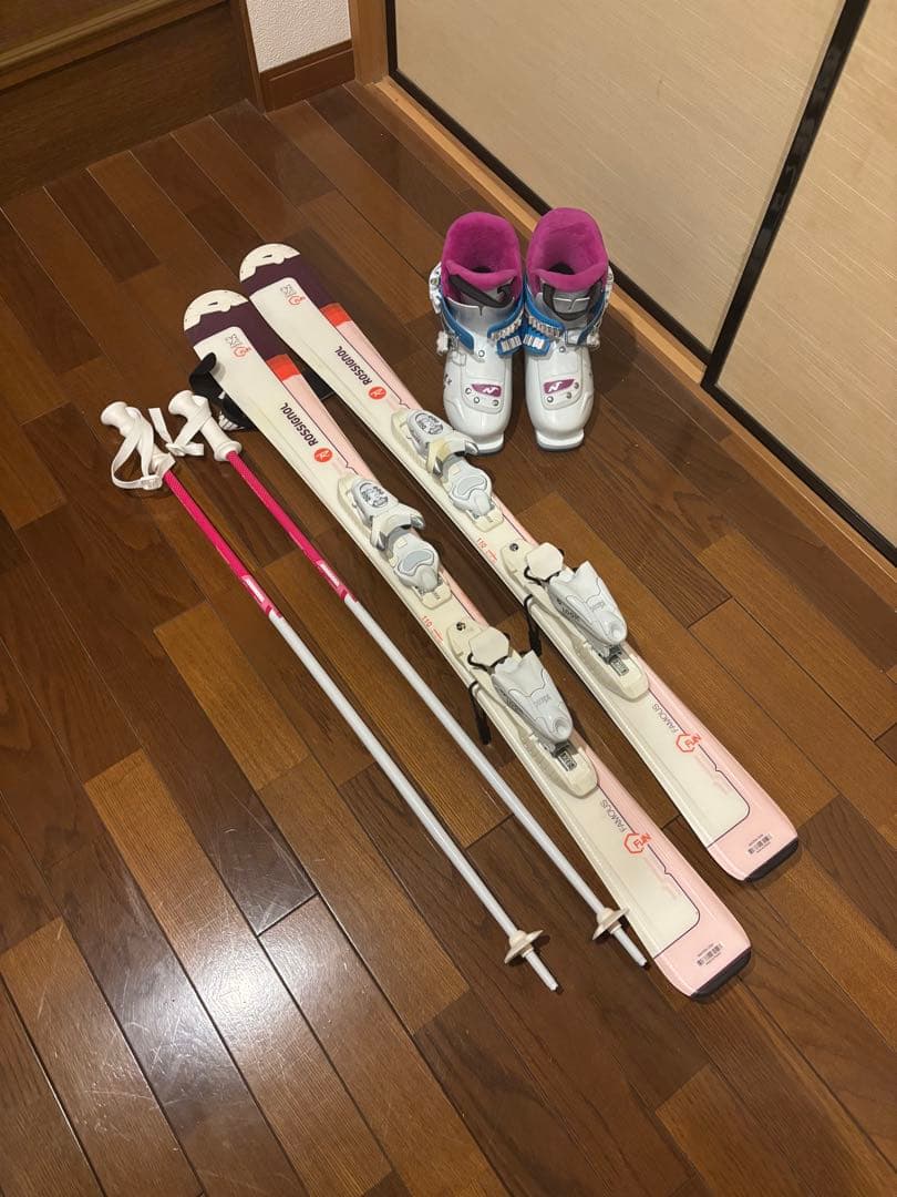 子ども用スキーセット 板110cm Rossignol ブーツ　19.5
