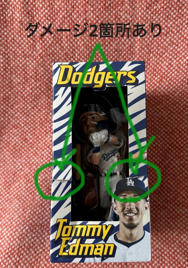 ドジャース トミー・エドマン ボブルヘッド人形  Edman 新品