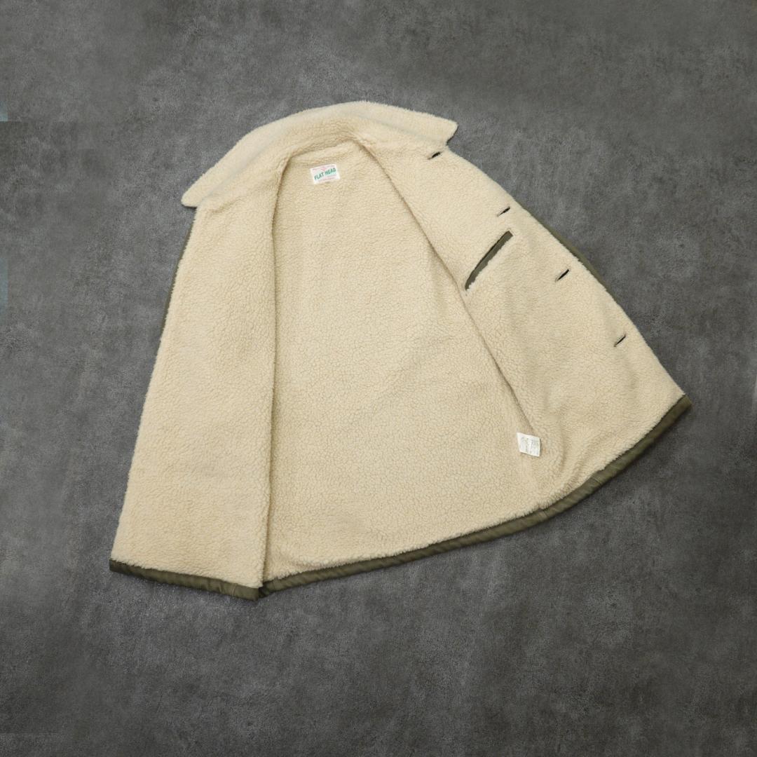 THE FLAT HEAD 00s ドビーランチコート 38 日本製 ボア